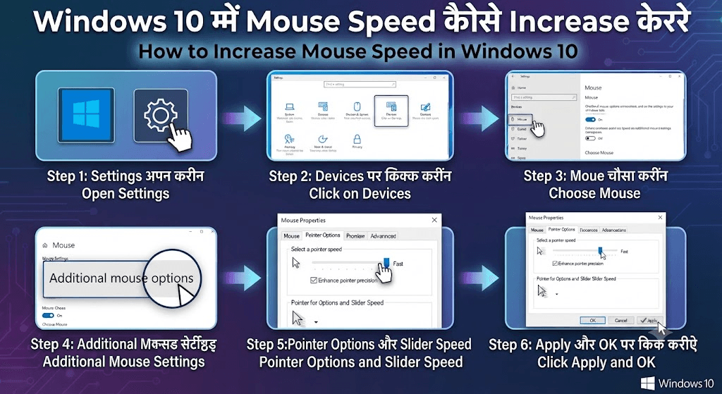 Windows 10 Me Mouse Speed Kaise Increase Kare