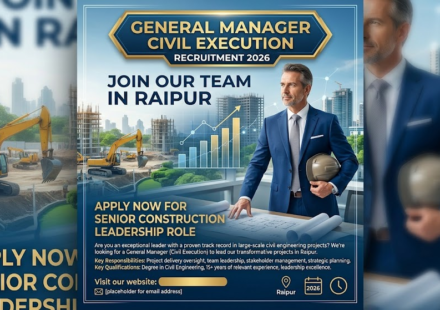 General Manager Civil Execution Recruitment 2026