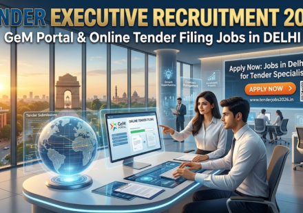 Tender Executive Recruitment 2026: GeM Portal & Online Tender Filing Jobs in Delhi | Apply Now