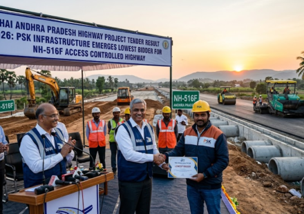 NHAI Andhra Pradesh Highway Tender Result 2026: PSK Infrastructure Becomes L1 Bidder for NH-516F Project
