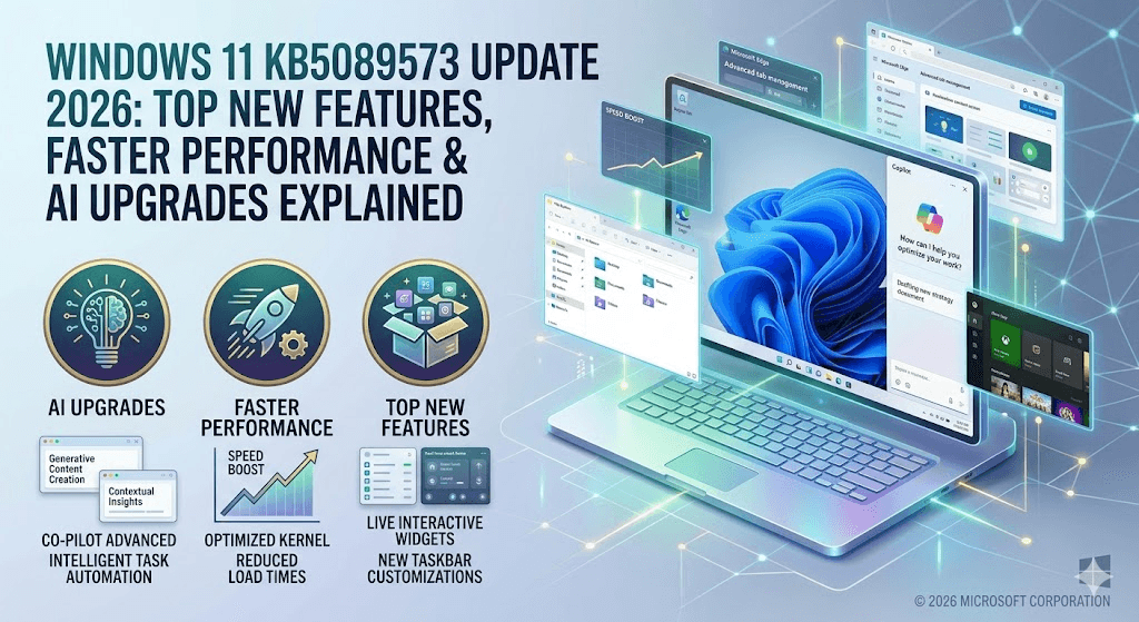 Windows 11 KB5089573 Update 2026: Top New Features, Faster Performance & AI Upgrades Explained