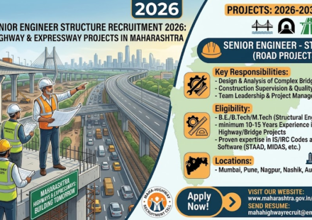 Senior Engineer Structure Recruitment 2026: Highway & Expressway Project Jobs in Maharashtra