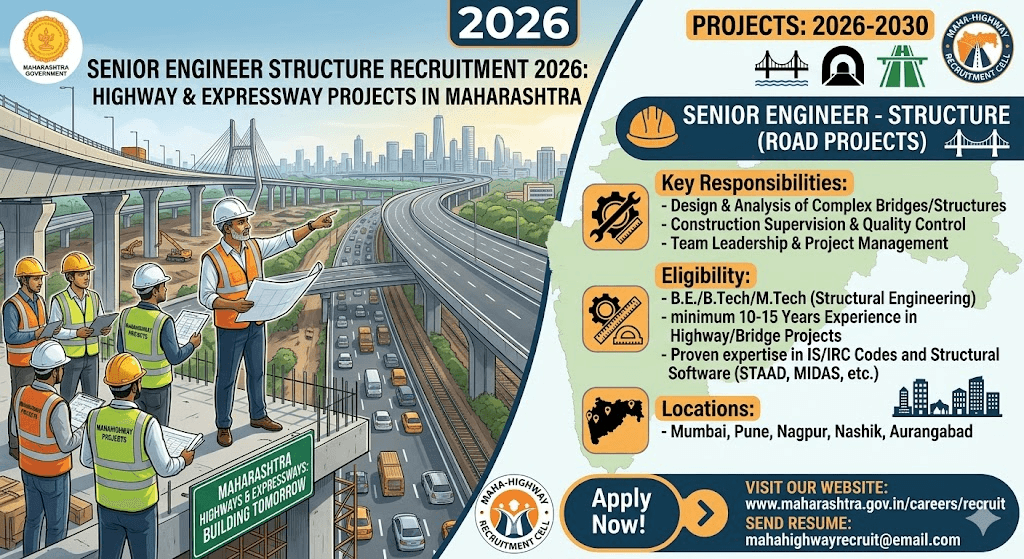 Senior Engineer Structure Recruitment 2026: Highway & Expressway Project Jobs in Maharashtra