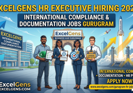 ExcelGens HR Executive Hiring 2026 | International Compliance & Documentation Jobs in Gurugram