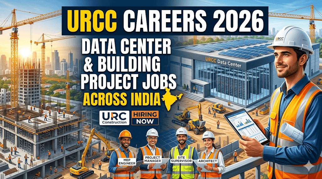URCC Careers 2026: Data Center & Building Project Jobs Across India
