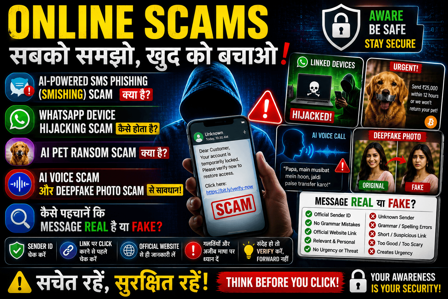 Latest Online Scam Alert 2026: AI, WhatsApp aur SMS Fraud Se Kaise Bache?