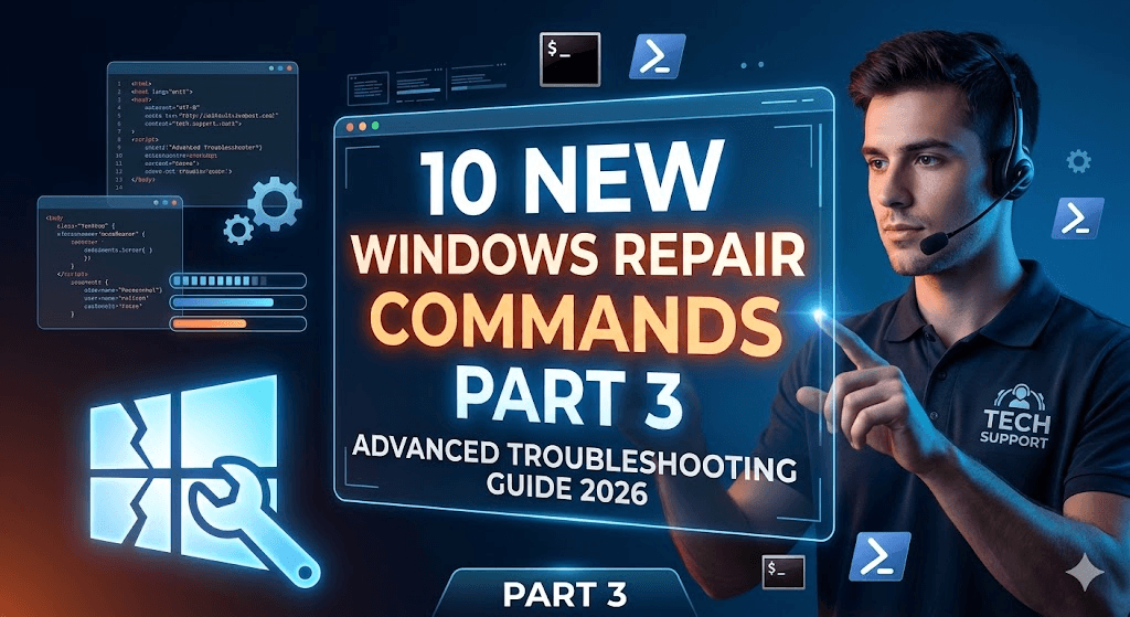 10 New Windows Repair Commands