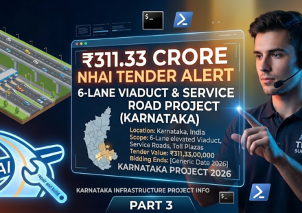 Construction of 6 Lane Viaduct and Service Road