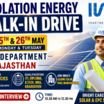 Insolation Energy Walk-In Drive 2026: EPC Department Jobs in Rajasthan | Apply Now