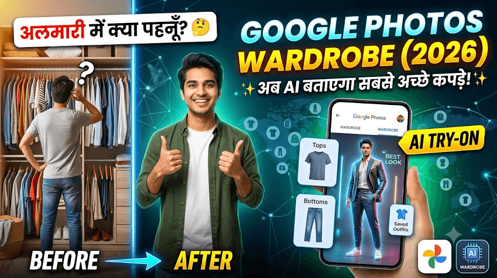 Google Photos Wardrobe Feature 2026: अब AI बताएगा कौन से कपड़े आप पर सबसे अच्छे लगेंगे