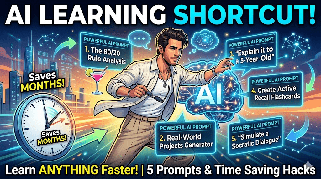 How to Use AI to Learn Anything Faster: 5 Powerful Prompts That Can Save Months of Learning Time