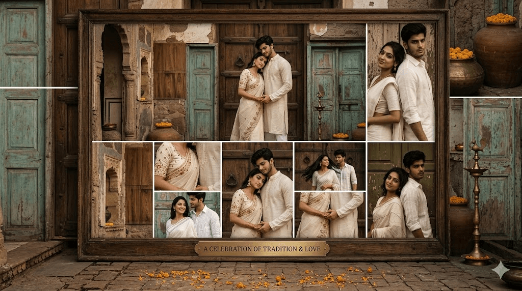 Indian Couple AI Photo Editing Prompt for ChatGPT (2026) – Create Stunning Romantic Couple Photos with AI