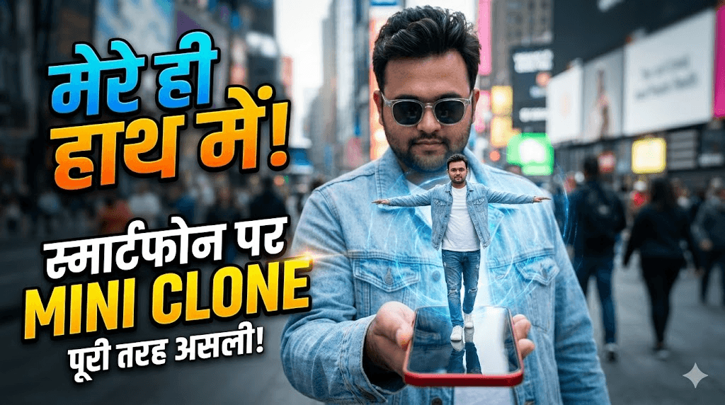 AI Miniature Clone Photo Effect Prompt: Smartphone Par Khud Ka Tiny Version Kaise Banaye? Complete Guide