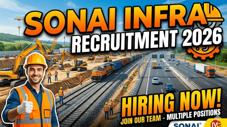 Sonai Infra Recruitment 2026: Infrastructure & Railway Professionals के लिए शानदार अवसर, कई पदों पर भर्ती शुरू 2 Sonai Infra Recruitment 2026