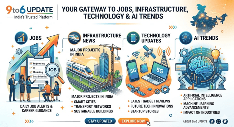 About 9to6 Update – Jobs, Infrastructure News, Technology & AI Updates