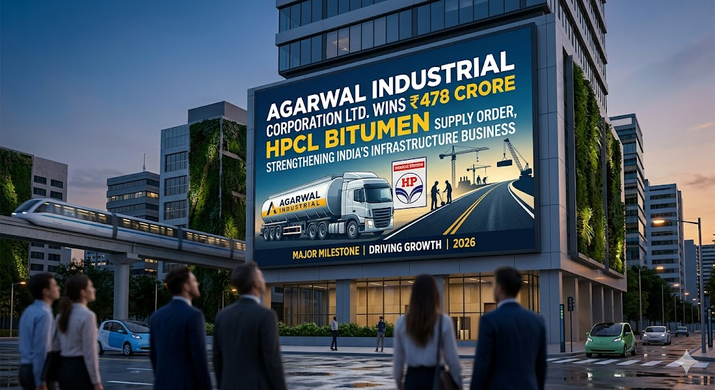 Agarwal Industrial Wins ₹478 Crore HPCL Bitumen Supply Order, Strengthens Infrastructure Business in 2026
