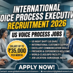 International Voice Process Executive Recruitment 2026: US Voice Process Jobs | Salary Up to ₹35,000 Per Month