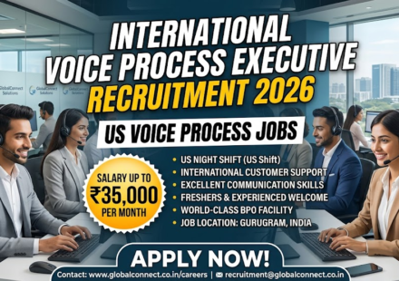 International Voice Process Executive Recruitment 2026: US Voice Process Jobs | Salary Up to ₹35,000 Per Month