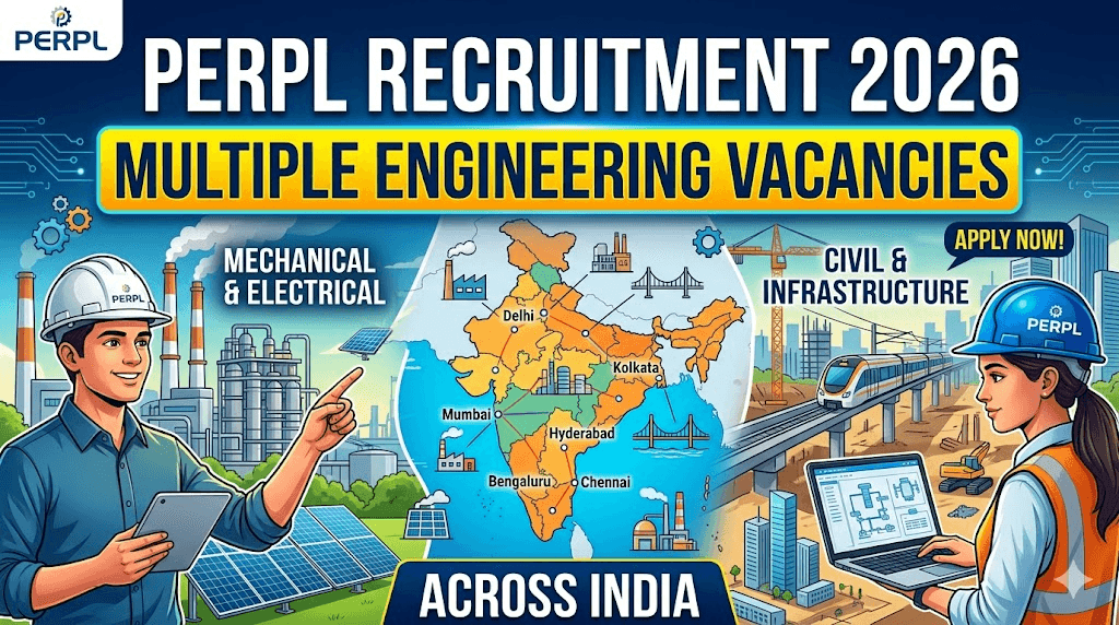 PERPL Recruitment 2026: Multiple Engineering Vacancies Across India