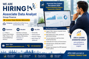 Associate Data Analyst Recruitment 2026: Finance & Business Analytics Opportunity in Mumbai