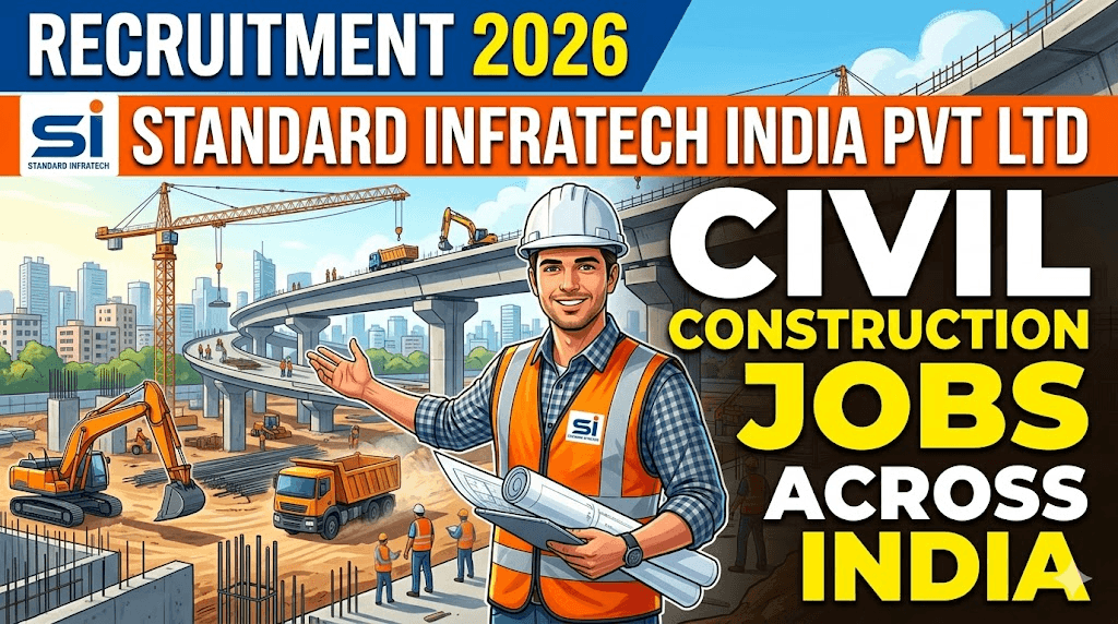Standard Infratech India Pvt Ltd Recruitment 2026 | Civil Construction Jobs Across India