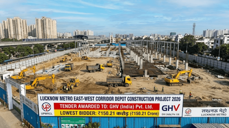 Lucknow Metro East-West Corridor Depot Construction Tender 2026: ₹150.21 करोड़ के प्रोजेक्ट में GHV (India) Pvt. Ltd. बनी सबसे कम बोलीदाता 15 Lucknow Metro Depot Construction Tender 2026AC