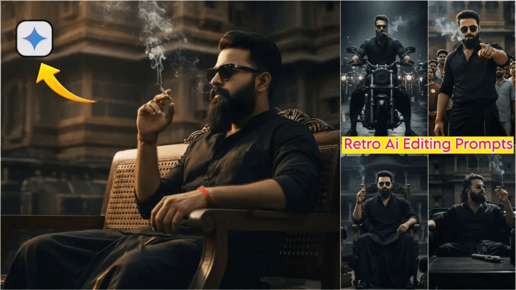 Google Gemini Retro Stylish South Indian Poses Prompts 2026: 10 Viral AI Photo Editing Prompts for Boys