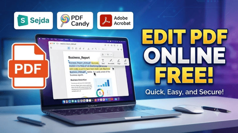 How to Edit a PDF Using Sejda PDF Editor (Step-by-Step Guide 2026)