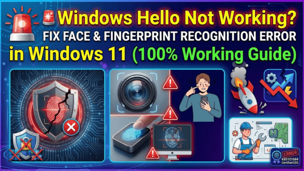 Windows Hello Face & Fingerprint Not Available