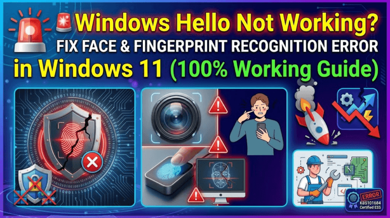 Windows Hello Face & Fingerprint Not Available
