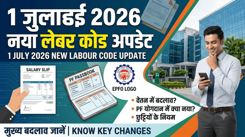 1 जुलाई 2026 से New Labour Code और EPF Scheme में बड़े बदलाव: Salary, PF, ESI और Gratuity पर क्या होगा असर?