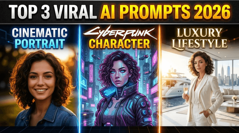 Best 3 Trending AI Prompts 2026: Google Gemini & ChatGPT Ke Sabse Viral Image Prompts (Copy & Paste)