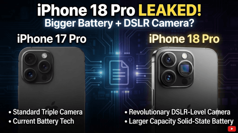 iPhone 18 Pro & iPhone 18 Pro Max Rumored to Feature Variable Aperture Camera and Bigger Battery: Everything We Know So Far