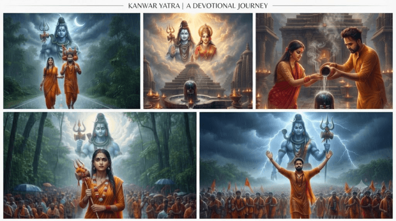 Kanwar Yatra AI Photo Prompts 2026: 5 Ultra Realistic Mahadev Image Prompts with Your Face (ChatGPT & Gemini)