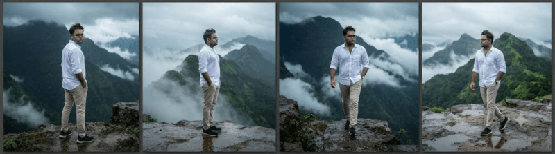 4 Ultra Realistic 8K Mountain AI Photo Prompts: Misty Cliff Cinematic Photo बनाने के लिए Best Prompts