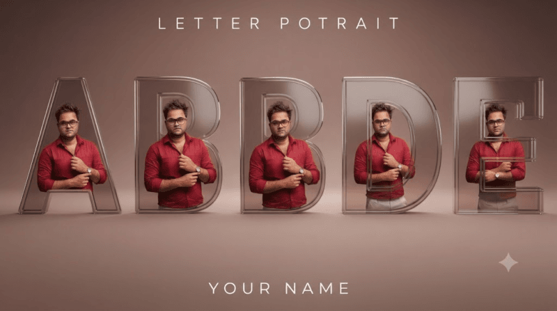 A–E Letter Portrait AI Prompts: Create Premium 3D Alphabet Portraits with ChatGPT, Gemini & AI Image Generators