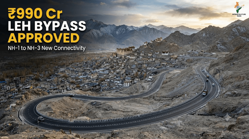 Leh Bypass Project Approved: Centre Clears ₹990.51 Crore Highway to Improve NH-1–NH-3 Connectivity in Ladakh
