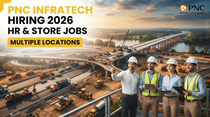 PNC Infratech Recruitment 2026: HR, Admin और Store Department में Multiple Job Openings