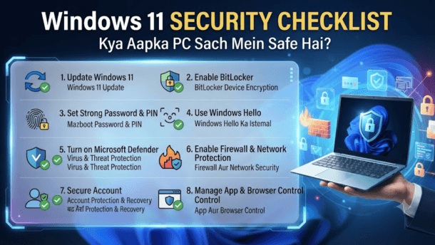 Windows 11 Security Checklist: Kya Aapka PC Sach Mein Safe Hai?