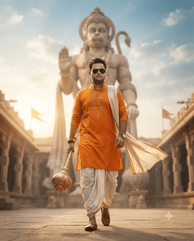 Ultra Realistic Hanuman AI Prompt: 100% Face Match Cinematic Spiritual Portrait Guide (2026)