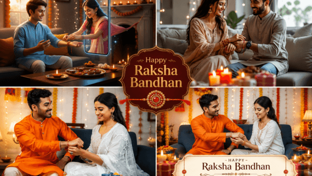 4 Best Digital Raksha Bandhan AI Photo Prompts (2026) – Create Stunning Brother & Sister Festival Images with ChatGPT Image