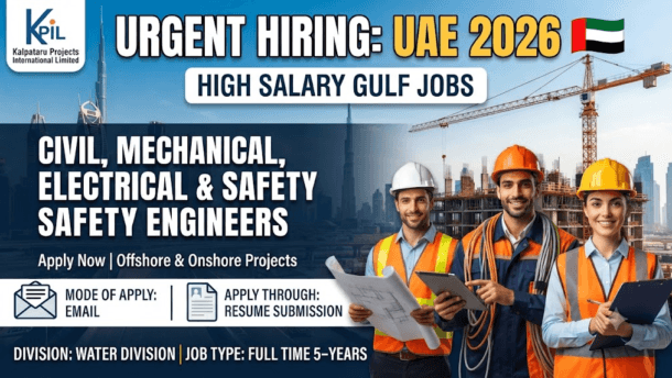 Kalpataru Projects International UAE Recruitment 2026